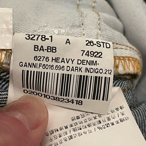 Ganni Blue Flare jeans dark indigo size 26 - Picture 10 of 10